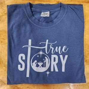 Adult Long Sleeve Christmas Tee Large